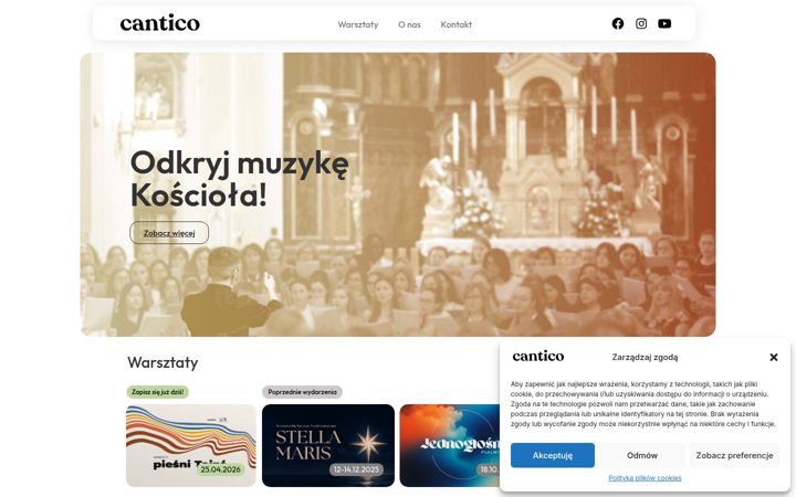 Screenshot of cantico.pl