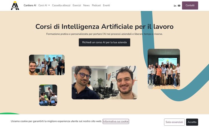 Screenshot of cantiere.ai