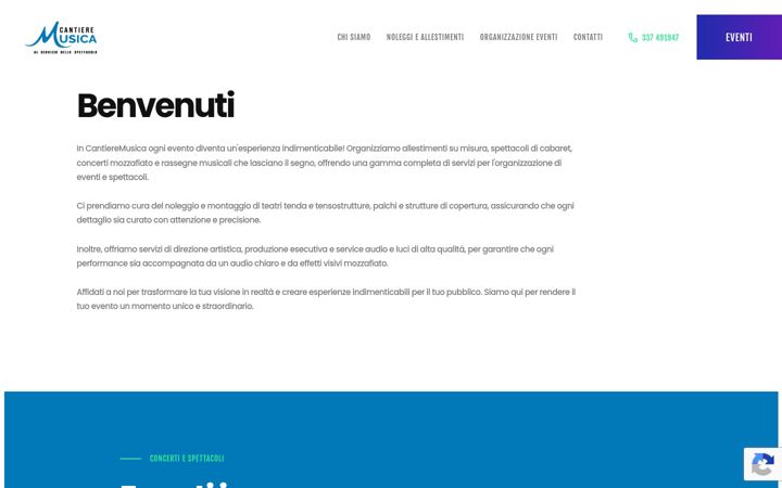Skärmbild av cantieremusica.it