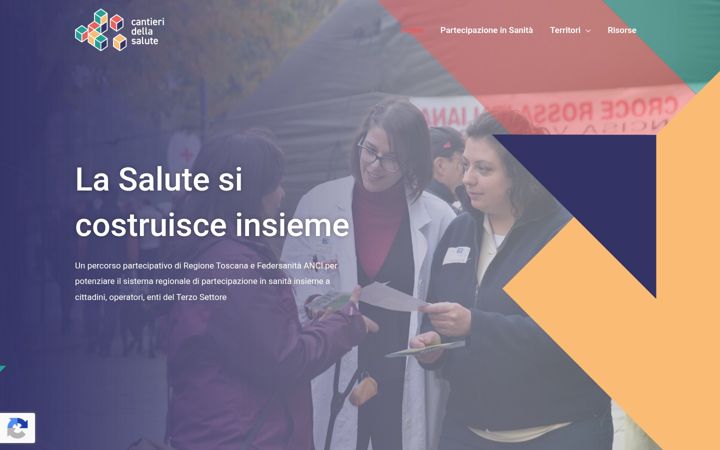 Snímek obrazovky cantieridellasalute.it