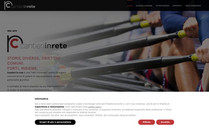 Screenshot ta' cantieriinrete.it