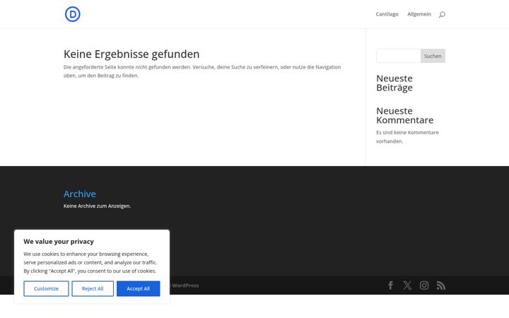 Screenshot of cantilago.de