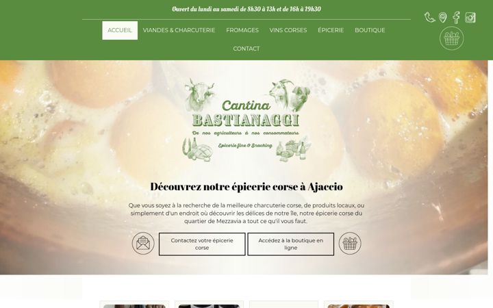 Screenshot of cantina-bastianaggi.fr