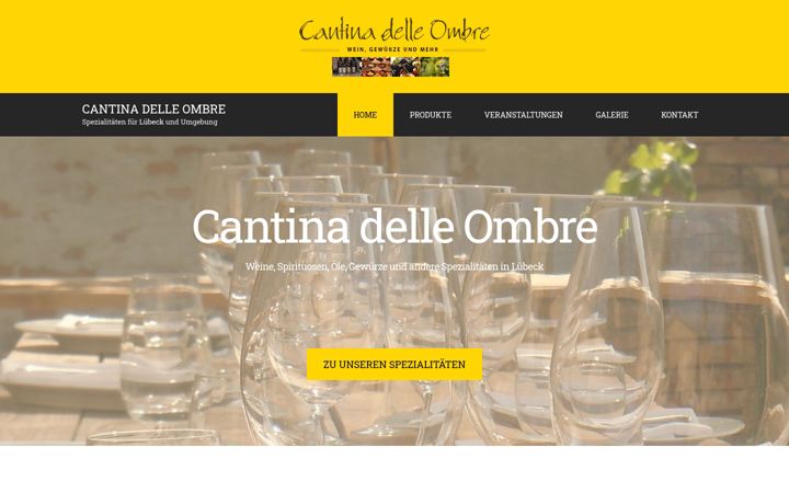 Screenshot of cantina-delle-ombre.de