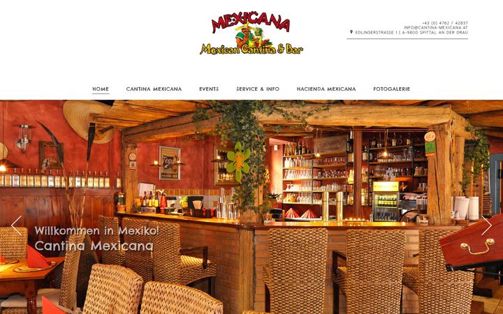 Screenshot of cantina-mexicana.at