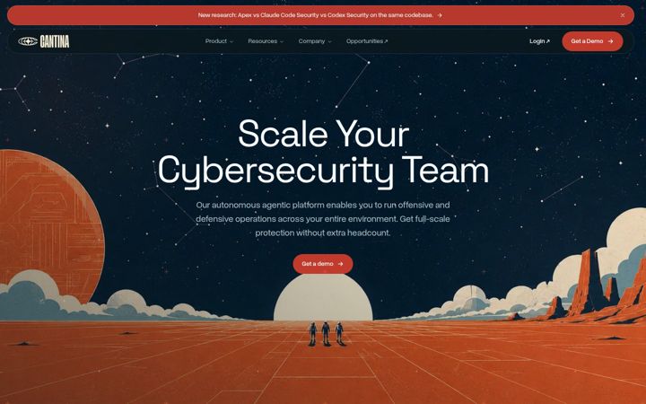 Screenshot of cantina.security