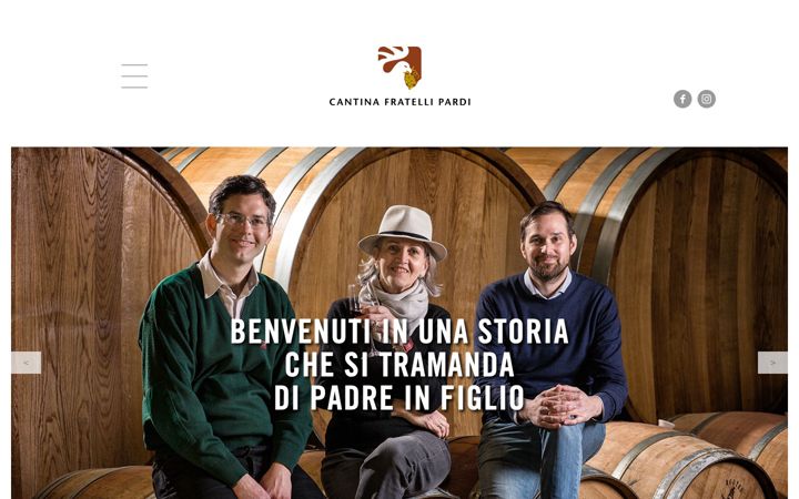 Screenshot of cantinapardi.it