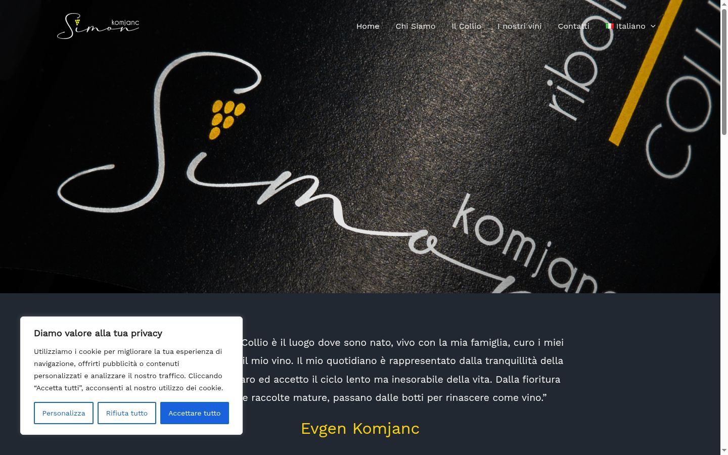 Screenshot tal-banner tal-kunsens muri qabel kwalunkwe interazzjoni