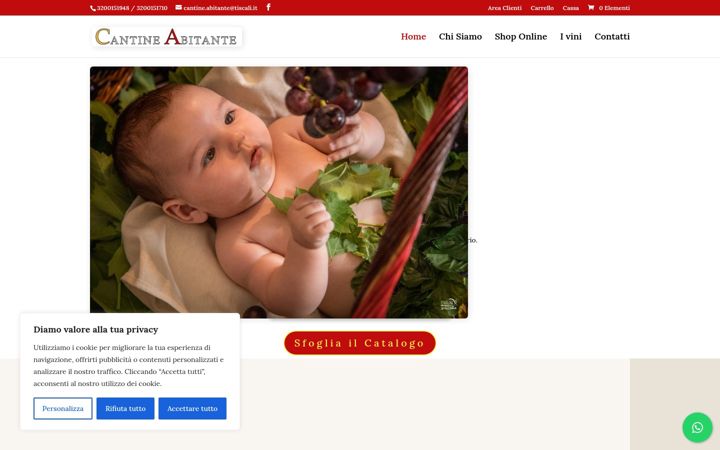 Screenshot ta' cantineabitante.it