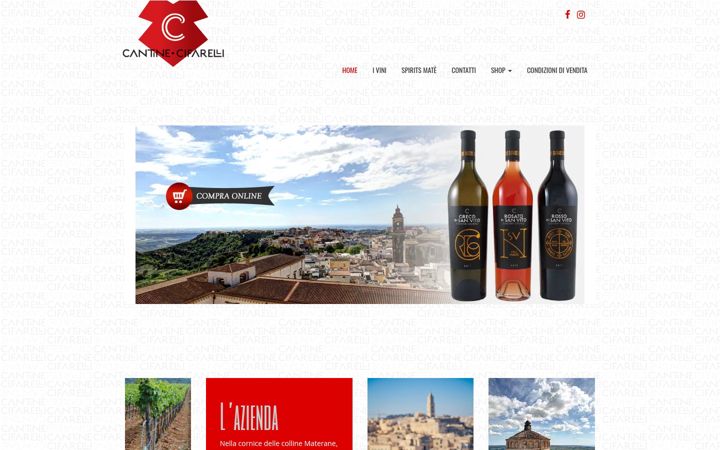 Ekrano kopija cantinecifarelli.it