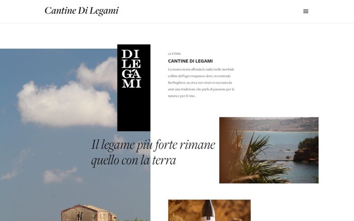 Screenshot of cantinedilegami.it