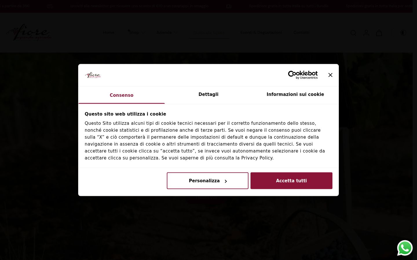 Zrzut ekranu banera zgody wyświetlanego przed jakąkolwiek interakcją