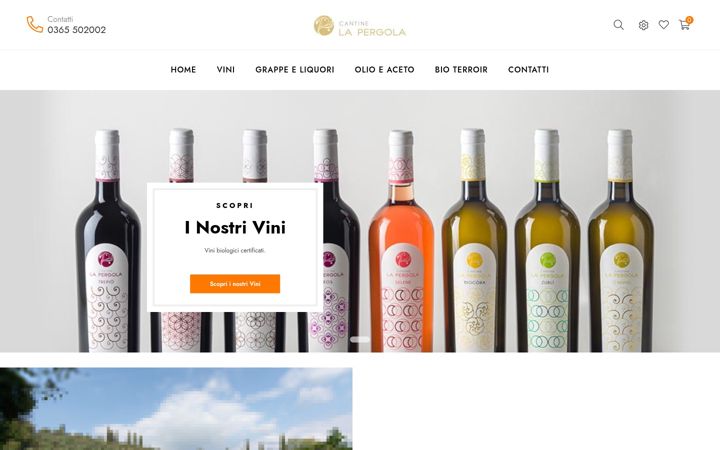Screenshot of cantinelapergola.it