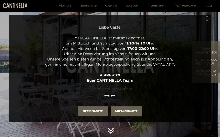 Screenshot of cantinella.it