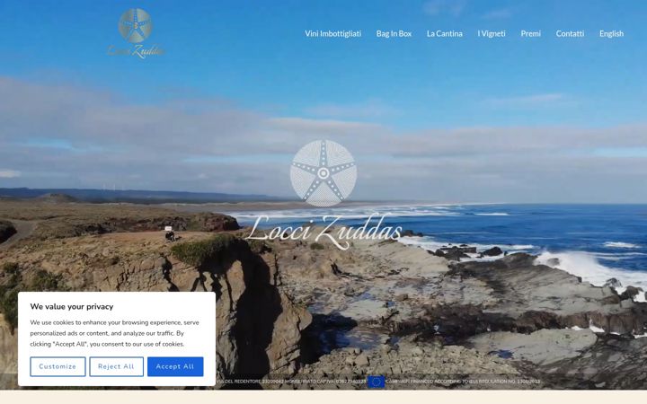 Screenshot of cantineloccizuddas.it