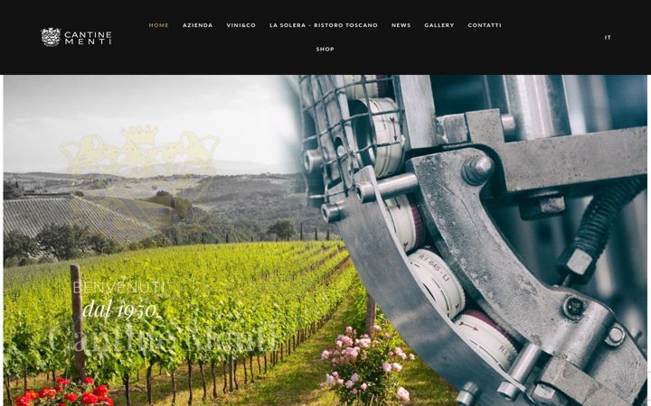 Snímek obrazovky cantinementi.it