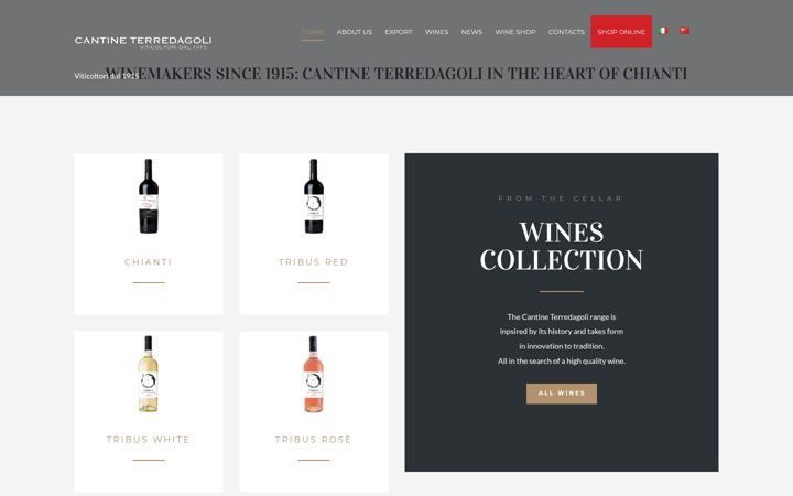 Snímek obrazovky cantineterredagoli.it