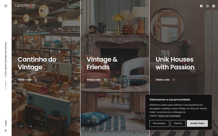 Screenshot of cantinhodovintage.pt