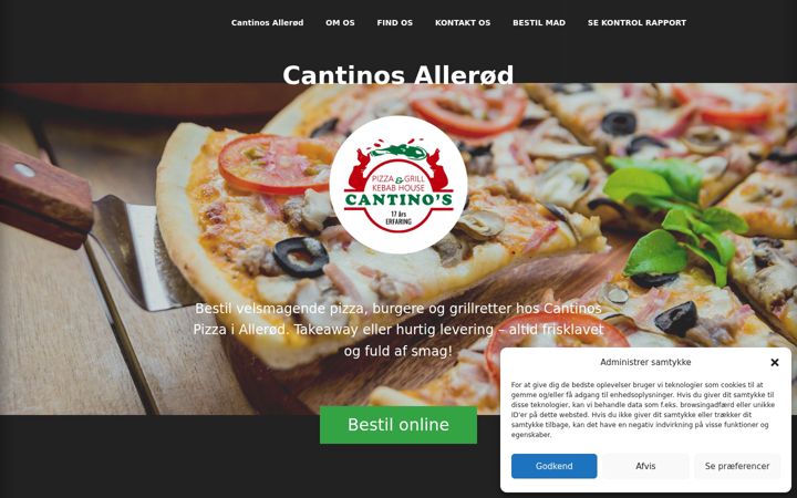 Screenshot of cantinos-allerod.dk