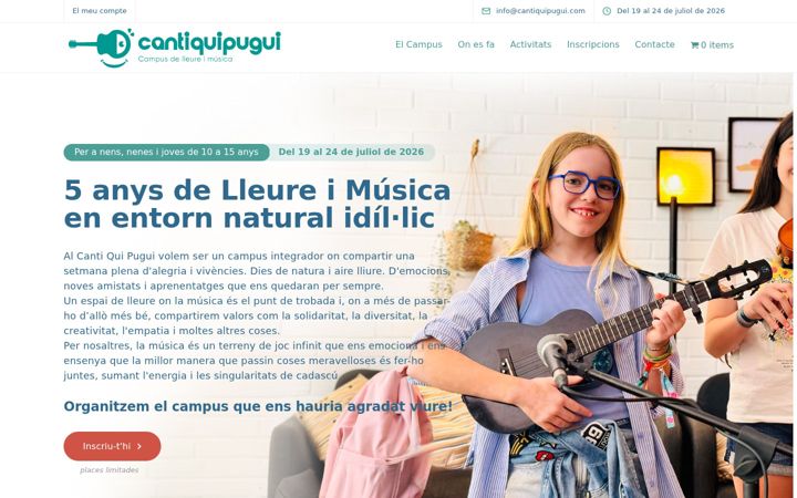 Screenshot of cantiquipugui.com