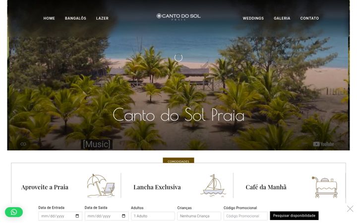 Screenshot of cantodosolpraia.com