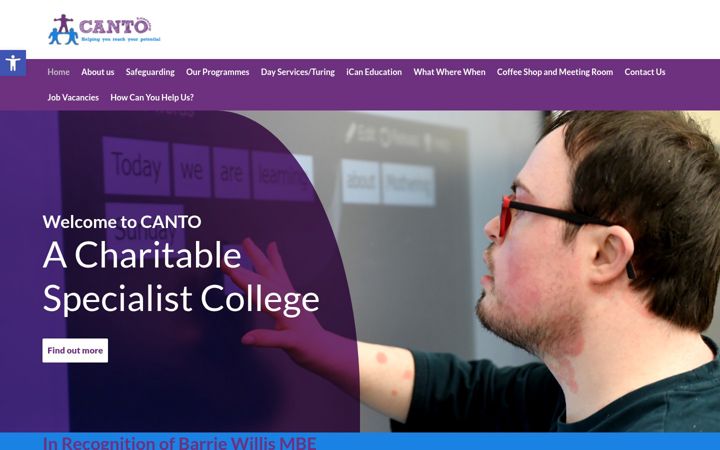 Screenshot of cantolearning.co.uk