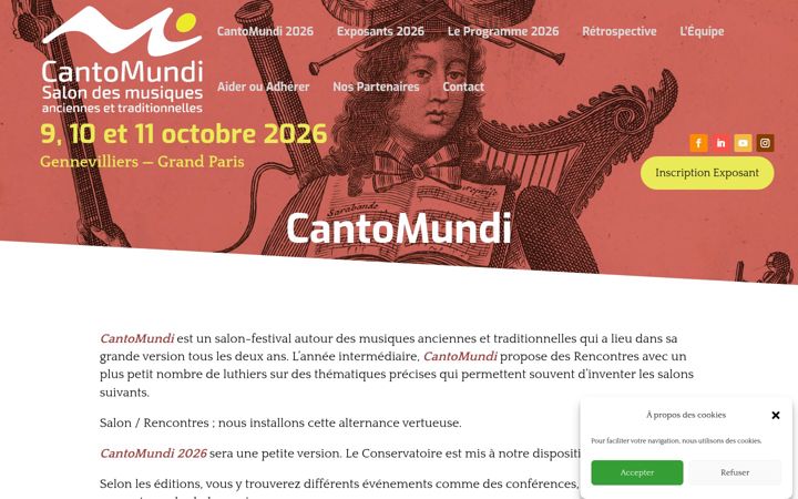 Screenshot of cantomundi.paris