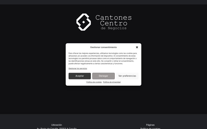 Screenshot of cantonescentrodenegocios.com