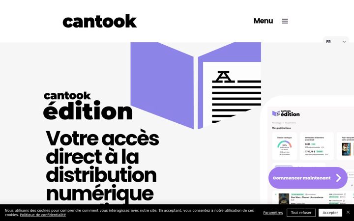 Screenshot of cantook.com