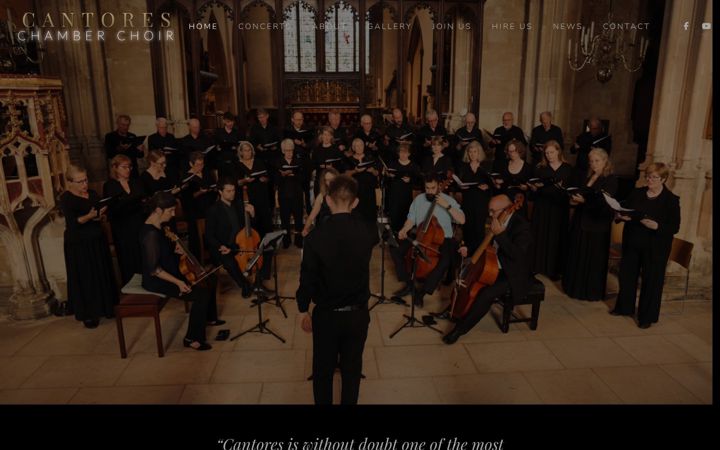 Screenshot of cantores.net
