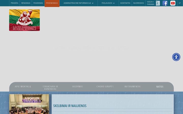 Screenshot of cantoresdavid.lt
