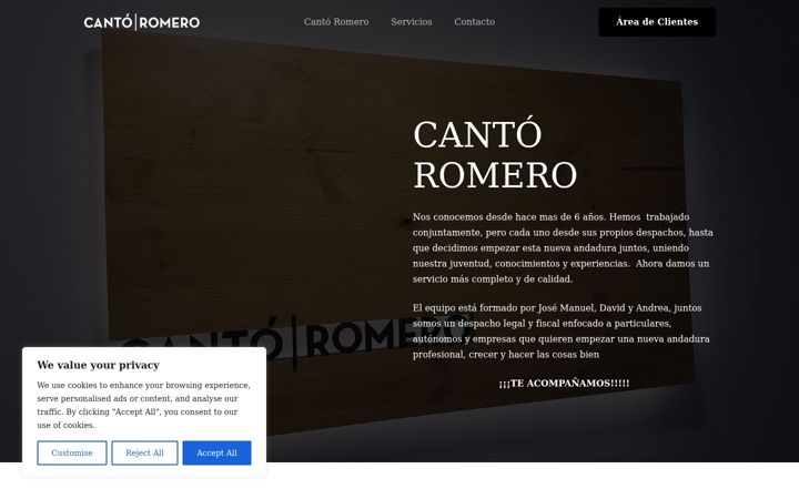 Screenshot of cantoromero.es