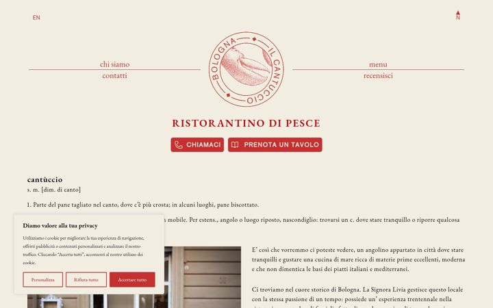 Screenshot of cantucciobo.it