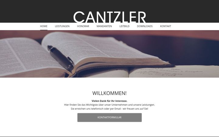 Screenshot of cantzler.com