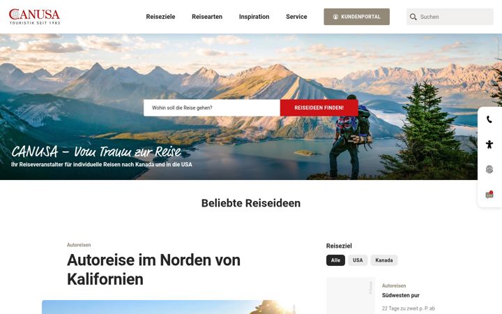 Screenshot of canusa.de