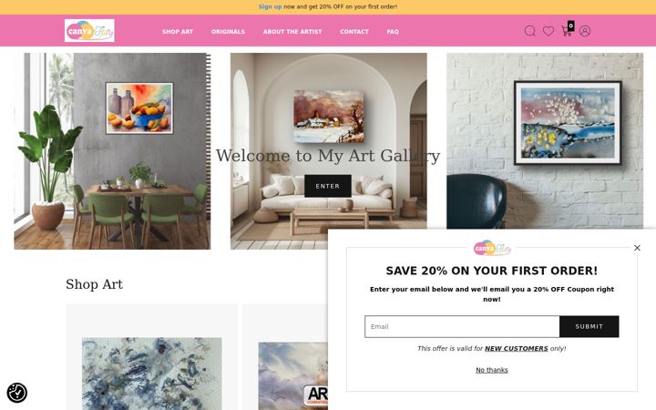 Screenshot of canvafun.com