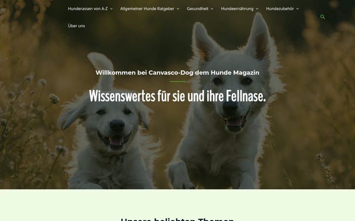 Captura de pantalla de canvasco-dog.de