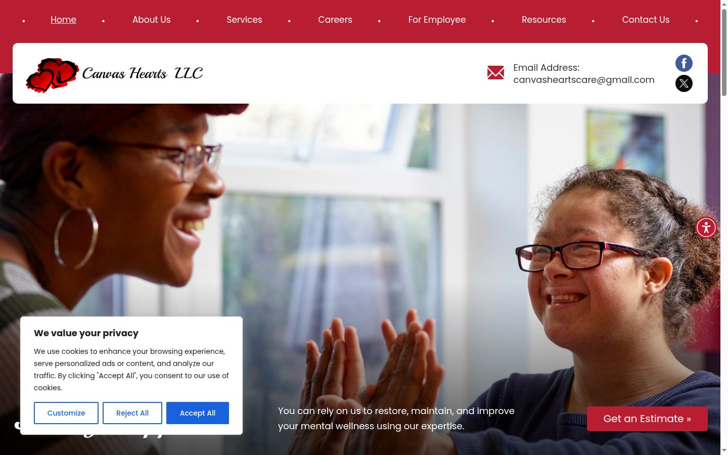 Sutikimo reklamjuostės, rodytos prieš bet kokią sąveiką, ekrano kopija