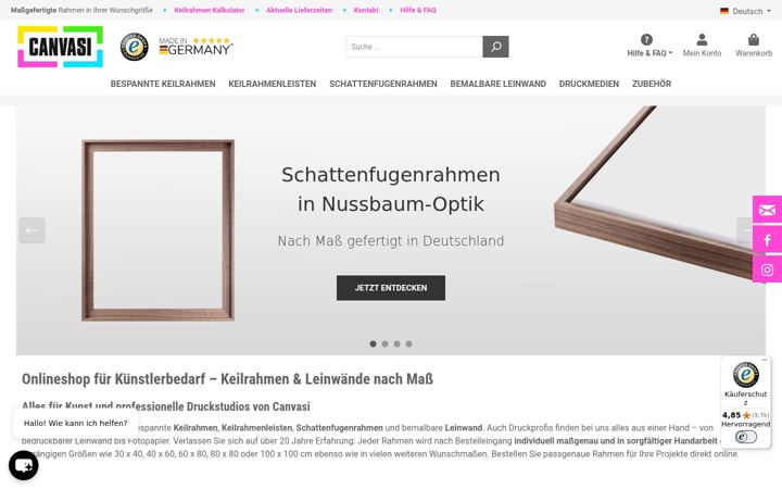 Screenshot of canvasi.de