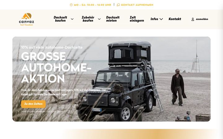 Screenshot of canvaz.de