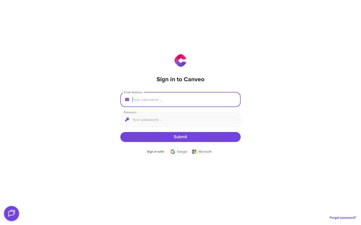 Screenshot of canveo.net