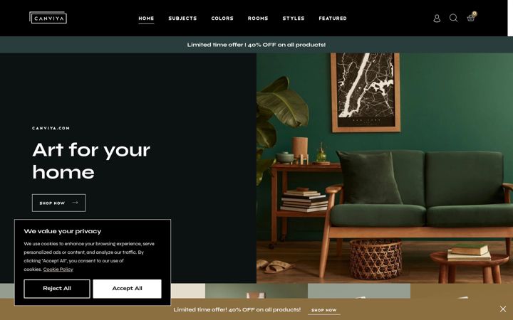 Screenshot of canviya.com