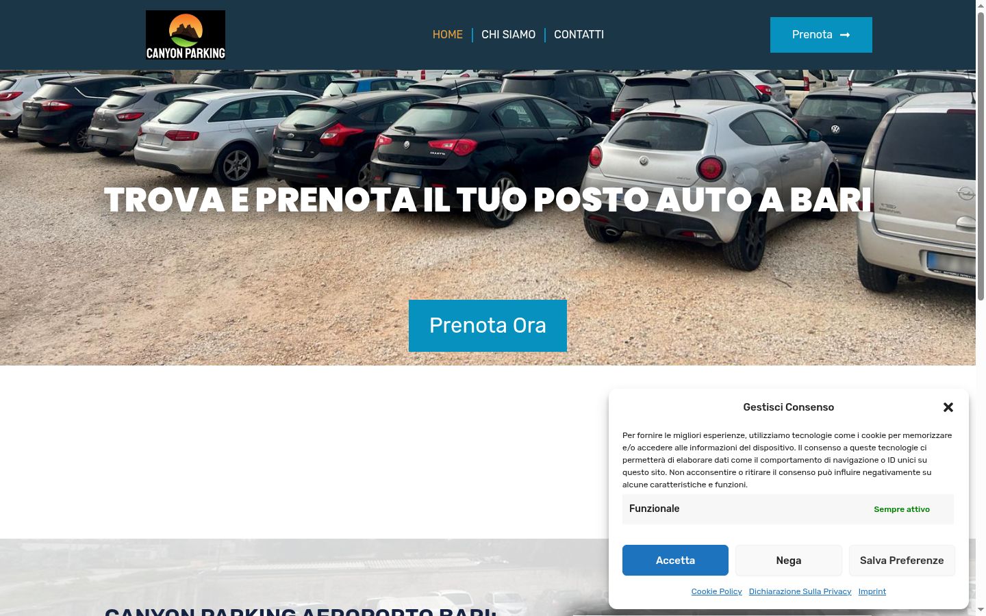 Képernyőkép a bármilyen interakció előtt megjelenő hozzájárulási bannerről