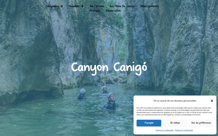 Screenshot of canyoncanigou.fr