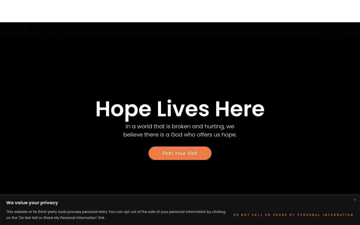 Screenshot of canyonschurchsd.com