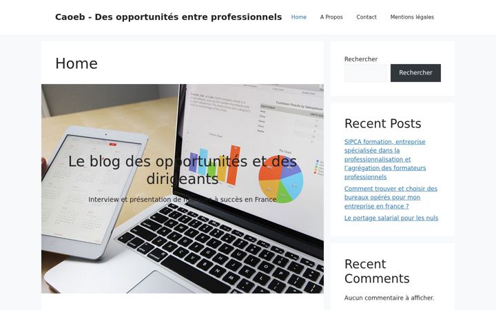Screenshot of caoeb.fr