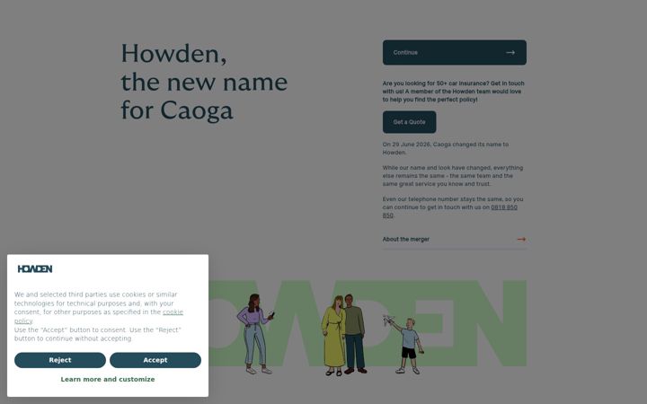 Screenshot of caoga.com