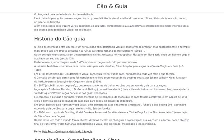 Screenshot of caoguiabrasil.com.br