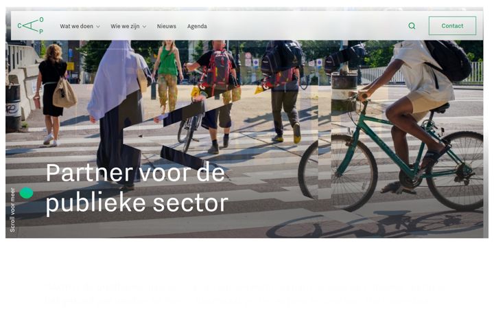 Screenshot von caop.nl