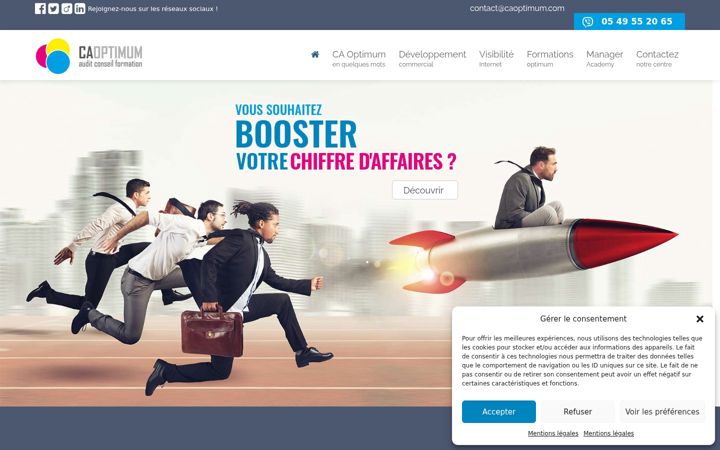 Screenshot of caoptimum.com